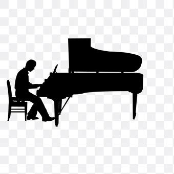 Piano Player Silhouette