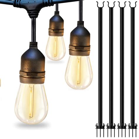 Not Exact Addlon Set Of LED Outdoor String Lights With Edison