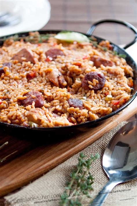 Chicken & Chorizo Jambalaya recipe | MongolianKitchen.com