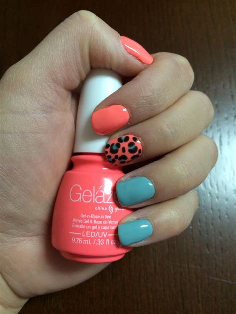 Flip Flop Fantasy And For Audrey Gelaze Gel Polish Coral Nail Art