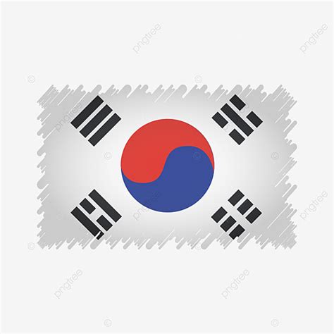 South Korea Flag Vector Hd Images, South Korea Flag Vector With ...