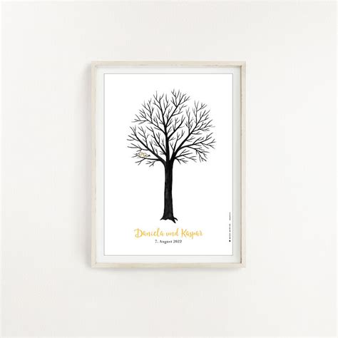 Fingerprint Poster Baum A3