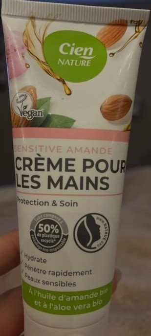 Cr Me Pour Les Mains Sensitive Amande Cien Nature Lidl