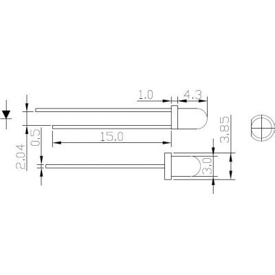 Diode Led Mm Verte Diffuse Ampul Eu