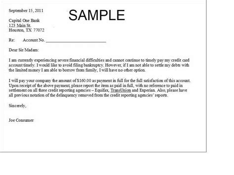 Settlement Letter Sample Free Printable Documents