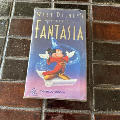 WALT DISNEY FANTASIA VHS Video Tape Masterpiece Clamshell Case BUY 2