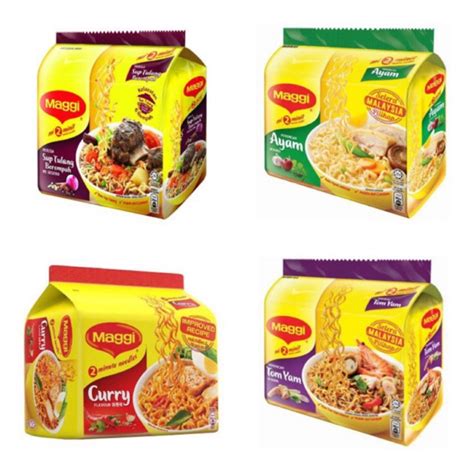 Maggi 2 Minn Tomyam Curry Chicken Sup Tulang 5x77g Shopee Malaysia