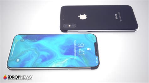 Renders Imagine Future Iphone X W Smaller Notch And Bezel Flush Camera More 9to5mac