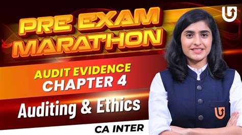 Audit Evidence Ca Inter Auditing Ethics Pre Exam Marathon