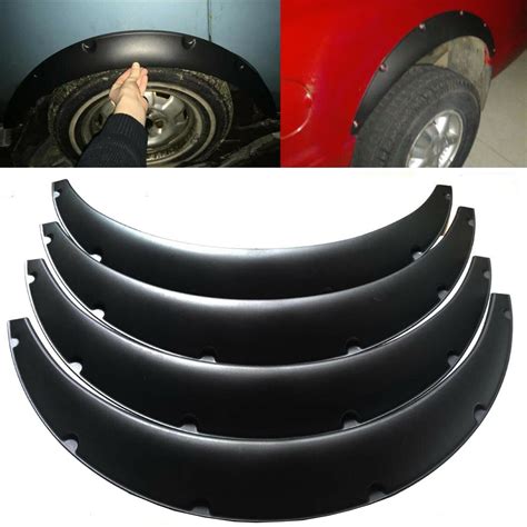 4PCS 50mm 75mm Universal Fender Flares Wide Body Kit Wheel Arches