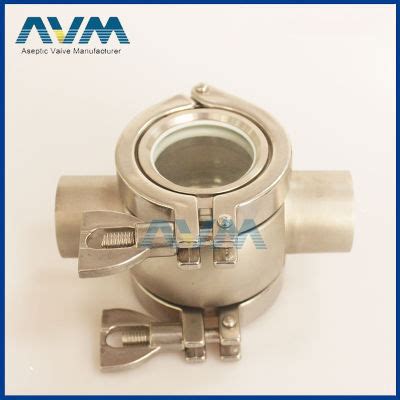 SS304 SS316 Union Type Sight Glass For Sanitary Grade Hygienic Tank