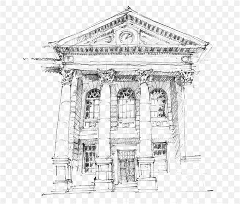 Sketch Facade Classical Architecture Ancient Roman Architecture, PNG ...