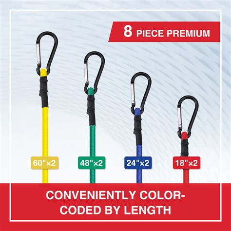 Bungee Cords With Aluminum Alloy Hook WORKPRO Tools