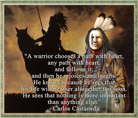 Carlos Castaneda Quotes Heart. QuotesGram