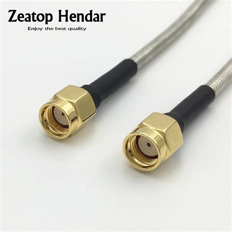 1Pcs Semi Rigid RG402 Cable RP SMA Male Jack To RP SMA Male Plug RF