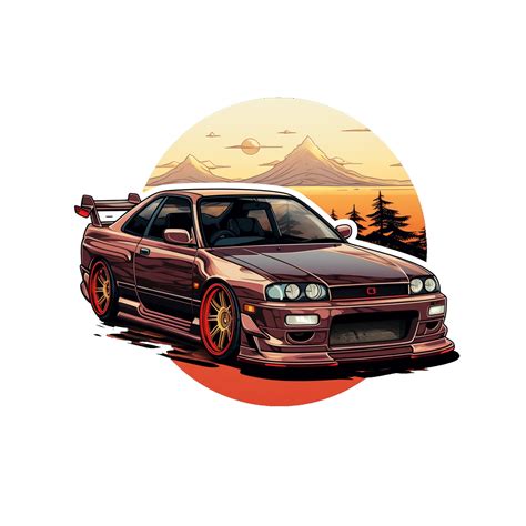 JDM Car Stickers Car Enthusiast Sticker Japanese Car Sticker R33 GTR ...