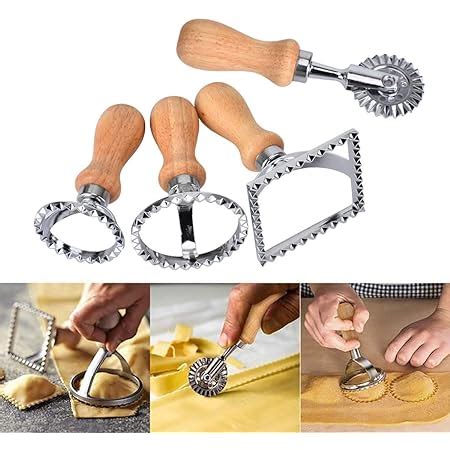 CODIRATO 3 PCS Cortadores De Raviolis Corta Ravioles Con Mango De