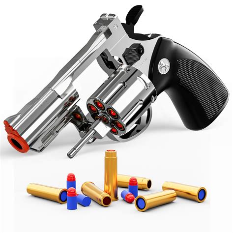 Buy Toy Foam Blaster Soft Bullet Toy Revolvercan Fire Sponge Bullets