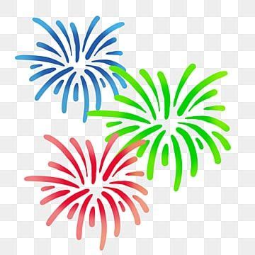 Green Fireworks Clipart