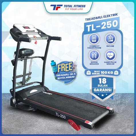 Total Fitness Treadmill Elektrik Treadmill Listrik Indoor TL 250