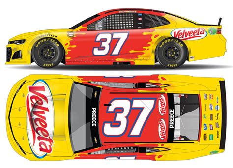 2021 Ryan Preece #37 Velveeta - Darlington NASCAR Throwback 1/24 Diecast