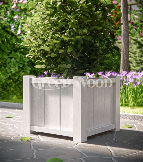 Купить кашпо | заказать деревянные ящики для цветов и деревьев | Green ...