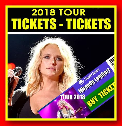 Miranda Lambert The Easiest Way To Buy Concert Tickets Seller