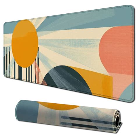 ONETECH Keyboard Mat Mid Century Modern Abstract Minimalist Mouse Pad