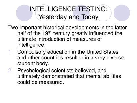 Ppt The Assessment Of Intelligence Powerpoint Presentation Free Download Id908137