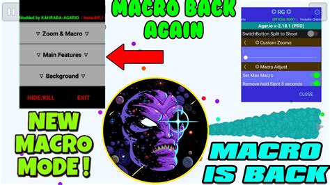 AGARIO NEW MACRO NO LAG AGARIO ANDROID AND IOS AGARIO MOBILE YouTube