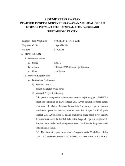 Resume Kep Ibs Dengan Appendix Pdf