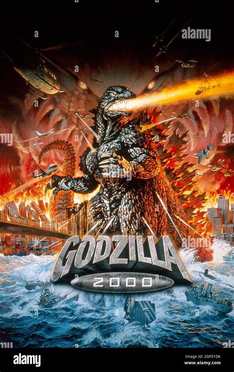 GODZILLA 2000, (aka GOJIRA NI-SEN MIRENIAMU), key art, Godzilla, 1999 ...