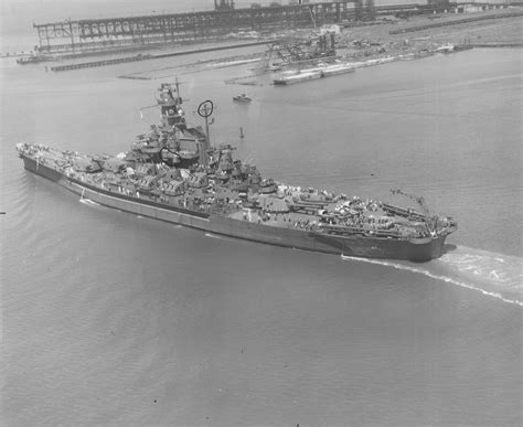 Uss Alabama A Historic Photo From Norfolk Naval Shipyard