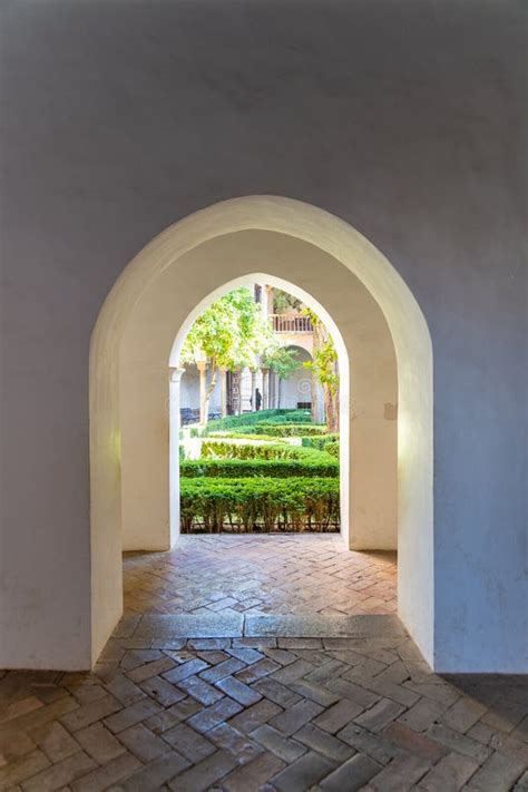 View Through Archway To Lindaraja Garden Nasrid Palaces Alhambra