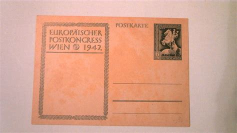 Germany Wwii Era Propaganda Postal Card Europaischer Europe