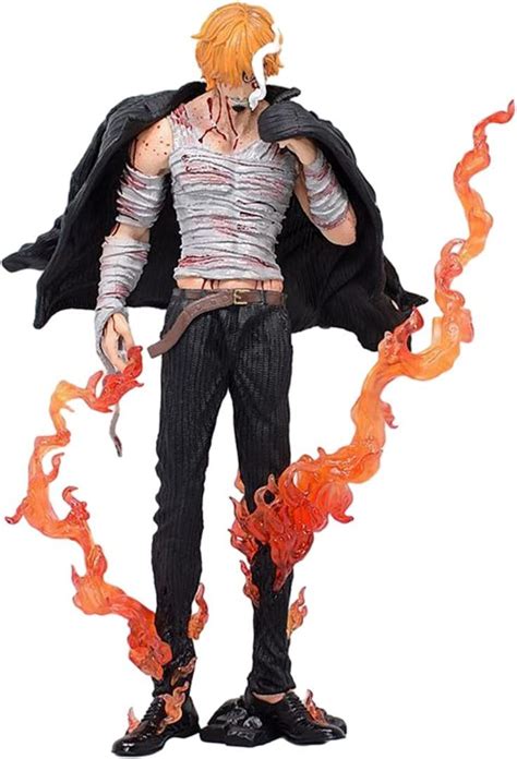 WANSHI Anime Figurine One Piece Sanji Figure 29 CM Bandage baigné