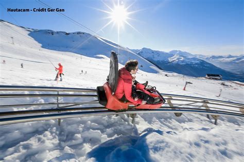 hautacam le ski sur le  grand balcon de la vallee dargeles gazost
