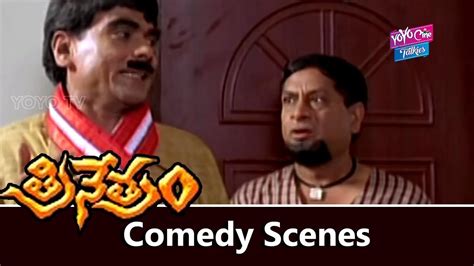 Ms Narayana Lb Sriram Comedy Scene Trinetram Movie Comedy Sindhu