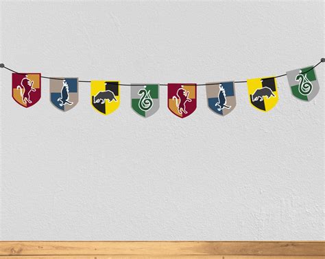 Instant Download Hogwarts House Crests Decorations - Etsy