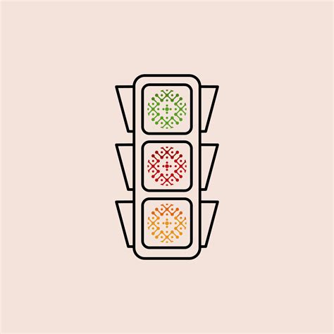 graphic vector illustration of a traffic light. well used for symbols ...