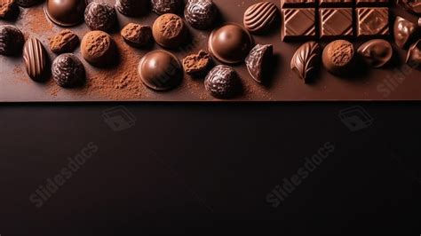 Chocolate Ball Business Illustration Powerpoint Background For Free