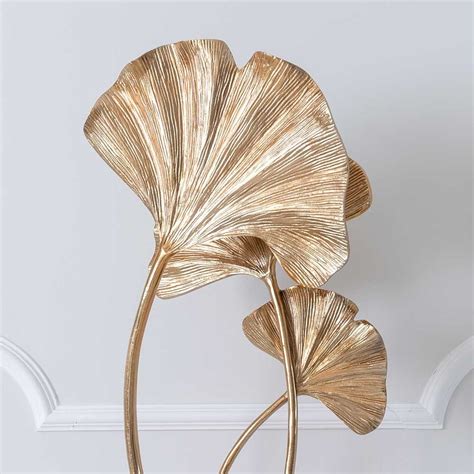 Gilded Ginkgo Table Lamp In 2020 Table Lamp Pink Walls Leaf Design