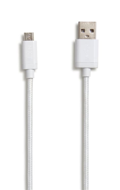 Nxt Technologies Technologies 4 Ft Usb A To Micro Usb Cable White Nx54338