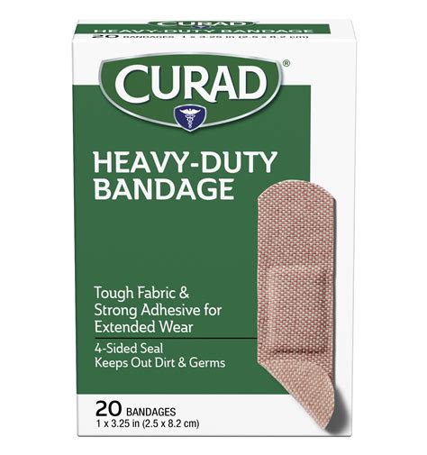 Heavy Duty Strip Bandages 1 X 3 25 20 Count Curad Bandages