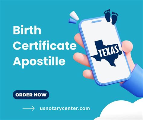 Texas Birth Certificate Apostille Process