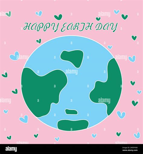 Earth Day Poster Illustration Stock Vector Image And Art Alamy