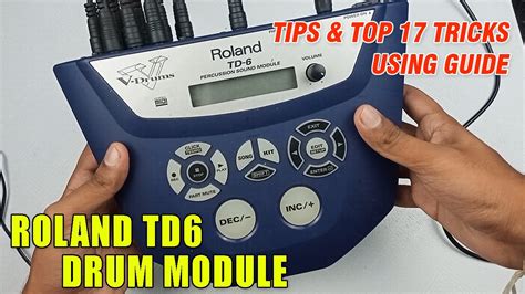 Roland Td Drum Module Tips Top Tricks Using Guide Tutorial