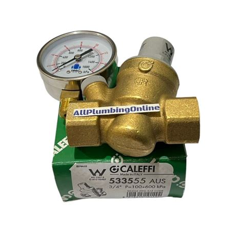 Caleffi 533555 Inline ¾ 20mm Pressure Reducing Valve 100 600kpa Adju All Plumbing Online