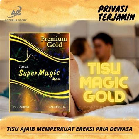 Jual Tissue Tisu Super Magic Man Premium Gold Isi Sachet Tisue