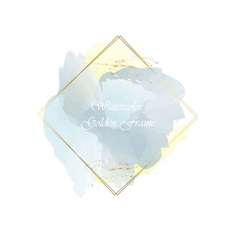 Watercolor Golden Frame Vector Hd Images Beautiful Watercolor Golden Frame Template